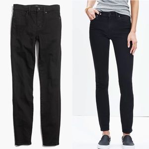 MADEWELL 9" High-Rise Skinny Jeans in Black Frost Size 26